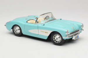 Chevrolet Corvette C1 Kék & Fehér Bburago 1:18 3024-M2 Fém – 6. kép a 8-ből