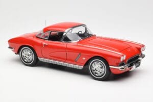 Chevrolet Corvette C1 Kabrió Roman Piros AUTOart 1:18 71102 Fém – 6. kép a 8-ből