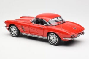 Chevrolet Corvette C1 Kabrió Roman Piros AUTOart 1:18 71102 Fém – 7. kép a 8-ből