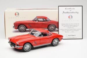 Chevrolet Corvette C1 Kabrió Roman Piros AUTOart 1:18 71102 Fém – 8. kép a 8-ből