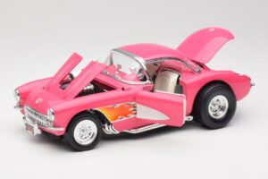 Chevrolet Corvette C1 Gasser Rózsaszín Road Legends 1:18 92019-R1 Fém – 2. kép a 8-ből