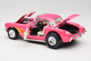 Chevrolet Corvette C1 Gasser Rózsaszín Road Legends 1:18 92019-R1 Fém – 5. kép a 8-ből