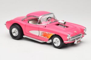 Chevrolet Corvette C1 Gasser Rózsaszín Road Legends 1:18 92019-R1 Fém – 6. kép a 8-ből
