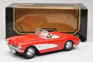 Chevrolet Corvette C1 Roadster Piros Bburago 1:18 3024 Fém – 8. kép a 8-ből