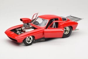 Chevrolet Corvette C3 Dragster Piros Hot Wheels 1:18 29226 Fém – 2. kép a 8-ből