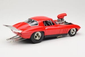 Chevrolet Corvette C3 Dragster Piros Hot Wheels 1:18 29226 Fém – 3. kép a 8-ből