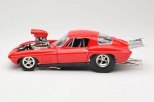 Chevrolet Corvette C3 Dragster Piros Hot Wheels 1:18 29226 Fém – 4. kép a 8-ből