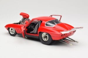 Chevrolet Corvette C3 Dragster Piros Hot Wheels 1:18 29226 Fém – 5. kép a 8-ből