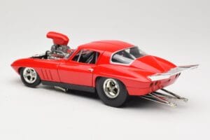 Chevrolet Corvette C3 Dragster Piros Hot Wheels 1:18 29226 Fém – 7. kép a 8-ből