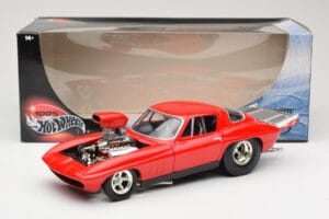 Chevrolet Corvette C3 Dragster Piros Hot Wheels 1:18 29226 Fém – 8. kép a 8-ből