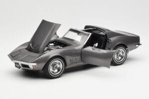 Chevrolet Corvette C3 Spider Laguna Szürke Metálfényű AUTOart 1:18 71173 Fém – 2. kép a 8-ből