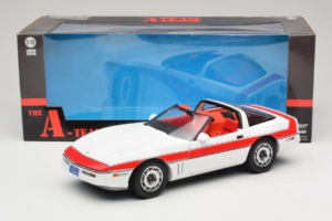 Chevrolet Corvette C4 A-Team Fehér GreenLight 1:18 13532 Fém – 8. kép a 8-ből