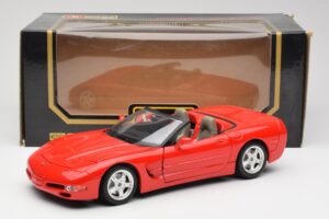 Chevrolet Corvette C5 Kabrió Piros Bburago 1:18 3076 Fém – 8. kép a 8-ből