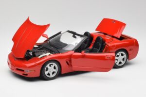 Chevrolet Corvette C5 Kabrió Torch Piros Maisto 1:18 50318 Fém – 2. kép a 8-ből