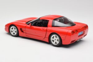 Chevrolet Corvette C5 Piros Bburago 1:18 3066 Fém – 7. kép a 8-ből