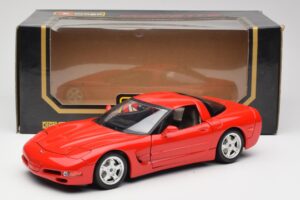Chevrolet Corvette C5 Piros Bburago 1:18 3066 Fém – 8. kép a 8-ből