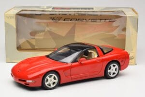 Chevrolet Corvette C5 Targa Piros UT Models 1:18 21001 Fém – 8. kép a 8-ből