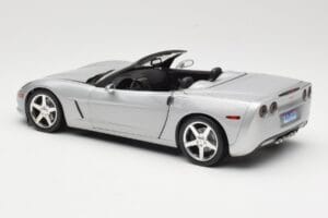 Chevrolet Corvette C6 Kabrió Ezüst Hot Wheels 1:18 B6052 Fém – 7. kép a 8-ből