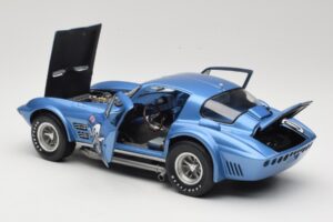 Chevrolet Corvette Grand Sport GT #80 R. Penske Chevrolet Nassau Speed Week 1963 Exoto 1:18 RLG18022 Fém – 5. kép a 8-ből