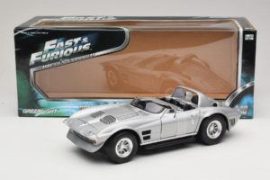 Chevrolet Corvette Grand Sport Ezüst Fast & Furious Greenlight 1:18 12842 Fém – 6. kép a 6-ből