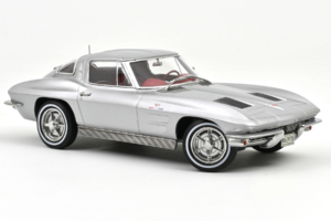Chevrolet Corvette C2 Sting Ray Sebring Silver Norev 1:18 189052 Fém