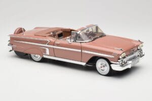 Chevrolet Impala Kabrió Barna Motormax 1:18 73112 Fém – 6. kép a 8-ből