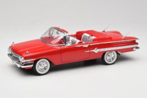 Chevrolet Impala Kabrió Piros Welly 1:18 9864W Fém
