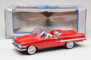 Chevrolet Impala Kabrió Piros Welly 1:18 9864W Fém – 8. kép a 8-ből