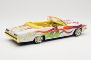 Chevrolet Impala Lowrider White Metallic Hot Wheels 1:18 27635 Fém – 3. kép a 8-ből