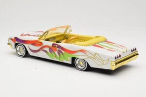 Chevrolet Impala Lowrider White Metallic Hot Wheels 1:18 27635 Fém – 7. kép a 8-ből