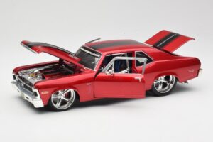 Chevrolet Nova SS Coupe Piros Maisto 1:18 31083-M1 Fém – 2. kép a 8-ből