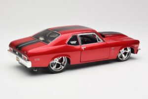 Chevrolet Nova SS Coupe Piros Maisto 1:18 31083-M1 Fém – 3. kép a 8-ből