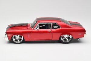 Chevrolet Nova SS Coupe Piros Maisto 1:18 31083-M1 Fém – 4. kép a 8-ből