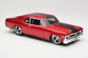 Chevrolet Nova SS Coupe Piros Maisto 1:18 31083-M1 Fém – 6. kép a 8-ből