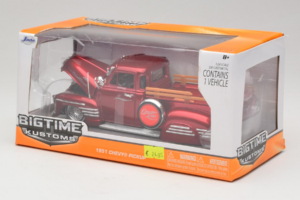 Chevrolet Pickup Bigtime Kustoms Piros Jada 1:24 96802 Fém – 3. kép a 3-ből