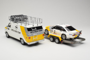 Opel Manta 400 Group B Rally Tour de Corse 1984 Chevrolet G30 Szervizjárművel Otto 1:18 OT491 Gyanta – 2. kép a 13-ből