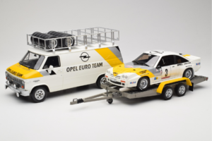 Opel Manta 400 Group B Rally Tour de Corse 1984 Chevrolet G30 Szervizjárművel Otto 1:18 OT491 Gyanta