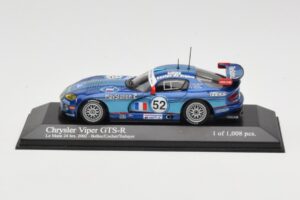 Chrysler Viper GTS-R #52 S. Belloc / F. Cochet / T. Treluyer 24 Hours of Le Mans 2002 Minichamps 1:43 499921452 Fém