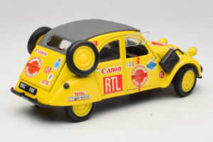 Citroen 2CV Rally Sárga Maisto 1:18 56032 Fém – 2. kép a 6-ből