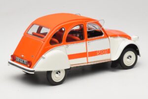 Citroen 2CV Spot Narancssárga & Fehér Solido 1:18 421183600 Fém – 3. kép a 8-ből