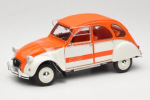 Citroen 2CV Spot Narancssárga & Fehér Solido 1:18 421183600 Fém
