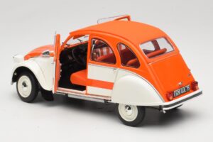 Citroen 2CV Spot Narancssárga & Fehér Solido 1:18 421183600 Fém – 5. kép a 8-ből