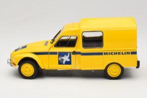 Citroen Acadiane Michelin Sárga Solido 1:18 S1800406 Fém – 3. kép a 6-ből