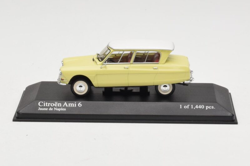Citroen Ami 6 Sárga Fehér Minichamps 1:43 400111661 Fém