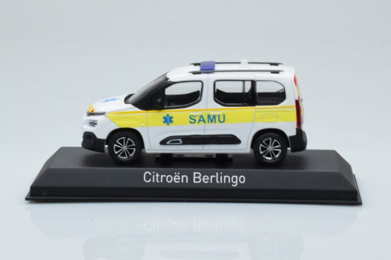 Citroen Berlingo Ambulance SAMU Fehér Sárga Norev 1:43 155769 Fém