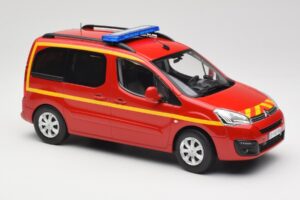 Citroen Berlingo II Pompiers Piros Norev 1:18 181641 Fém – 4. kép a 6-ből