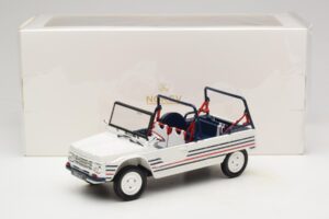 Citroen Mehari Kék Fehér Piros Norev 1:18 181805 Fém – 7. kép a 7-ből