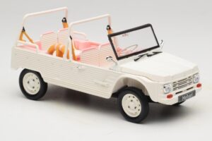 Citroen Mehari Eden Sorbet Fehér és Rózsaszín Norev 1:18 181804 Fém – 4. kép a 6-ből