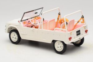 Citroen Mehari Eden Sorbet Fehér és Rózsaszín Norev 1:18 181804 Fém – 5. kép a 6-ből