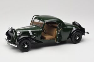 Citroen Traction Avant 11 Coupe Zöld Solido 1:18 8179 Fém – 2. kép a 8-ből